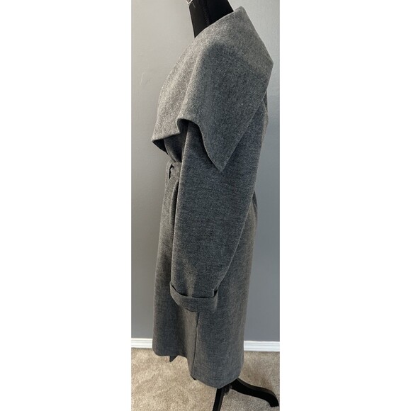 Shinestar Women’s Long Gray Jacket Light Weight Fleece Trench Coat NWT Sz Medium - Picture 2 of 8